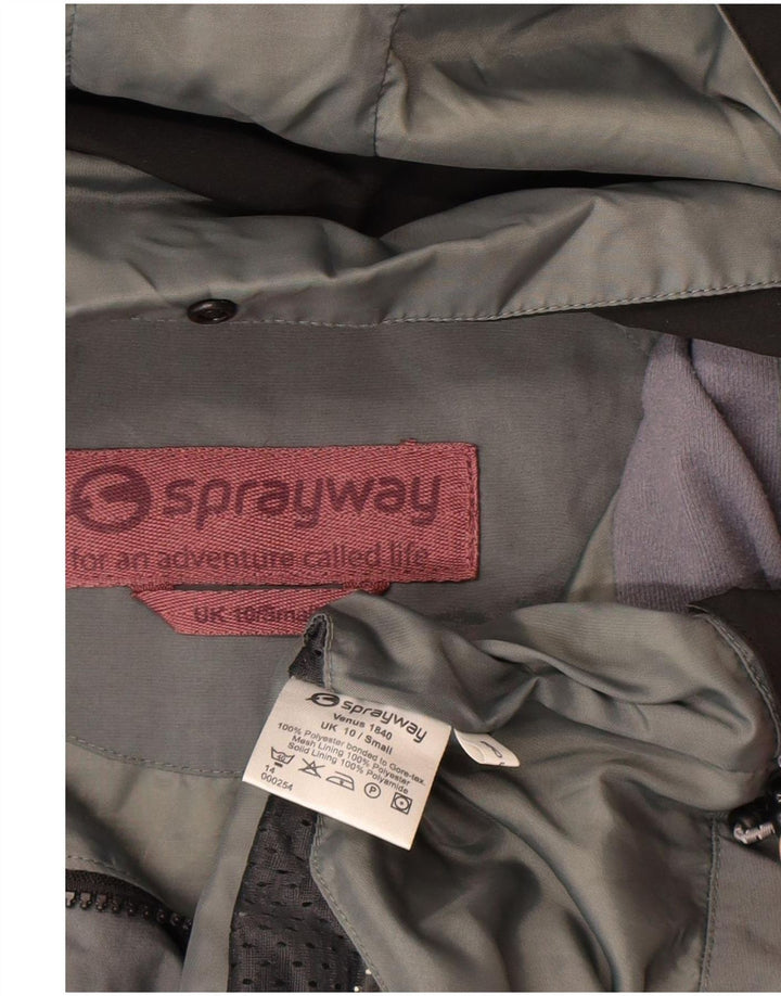 Женская оверсайз-дождевик с капюшоном Sprayway UK 10, маленький черный полиэстер