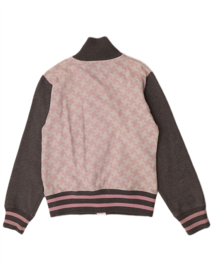 Женский спортивный костюм Sergio Tacchini, верхняя куртка UK 14, средний серый с узором «гусиные лапки»