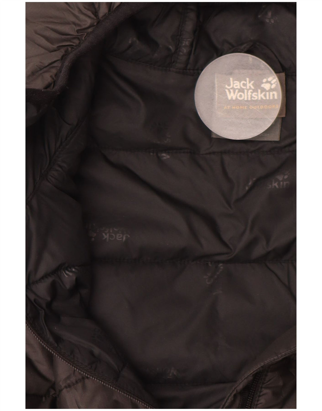Мужская стеганая куртка JACK WOLFSKIN UK 34, маленькая, черный, полиэстер