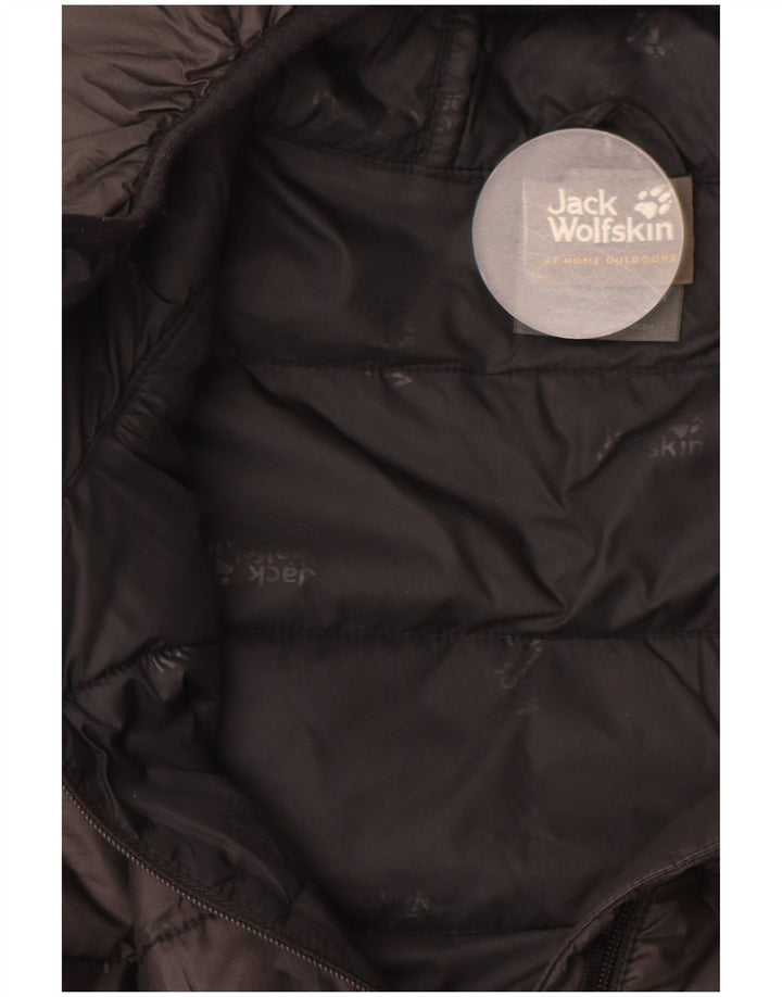 Мужская стеганая куртка JACK WOLFSKIN UK 34, маленькая, черный, полиэстер