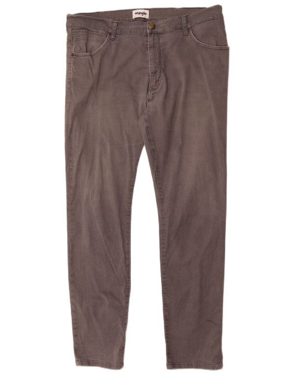 Мужские повседневные брюки Wrangler Larston W36 L34 серого цвета, хлопок