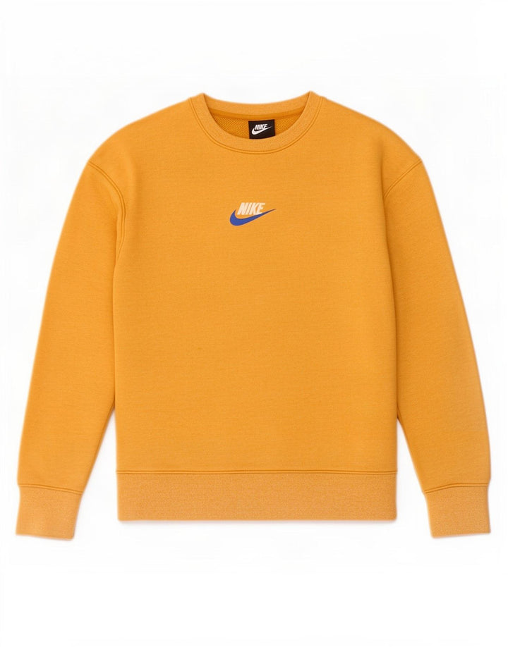 Мужской свитер Nike, маленький желтый хлопковый джемпер