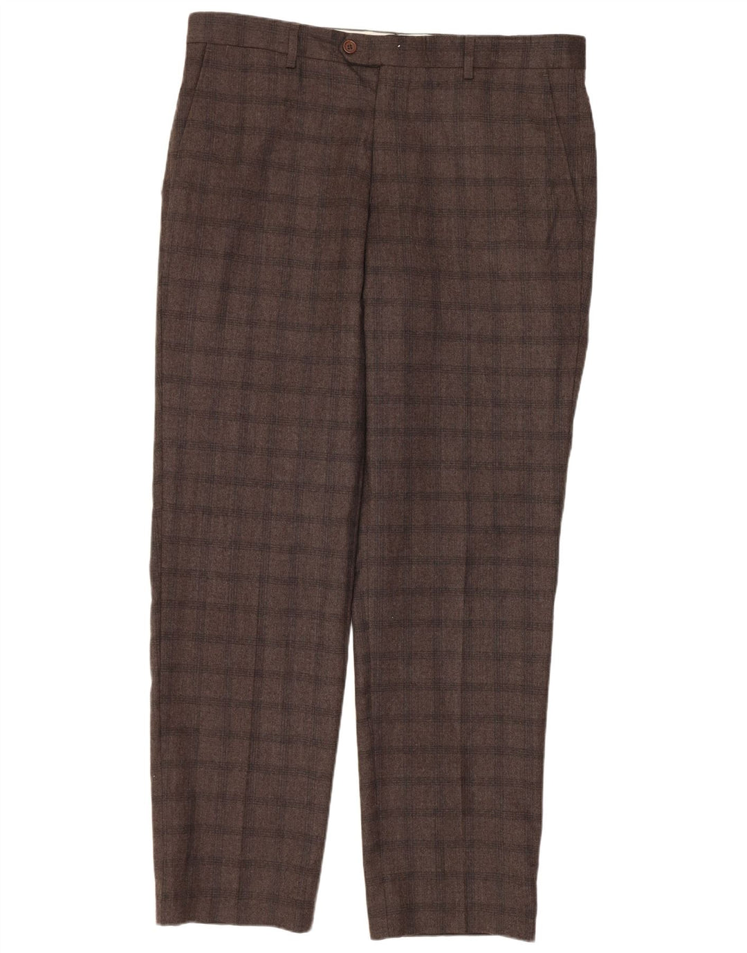 Мужские костюмные брюки MARKS & SPENCER W34 L31 в коричневую клетку