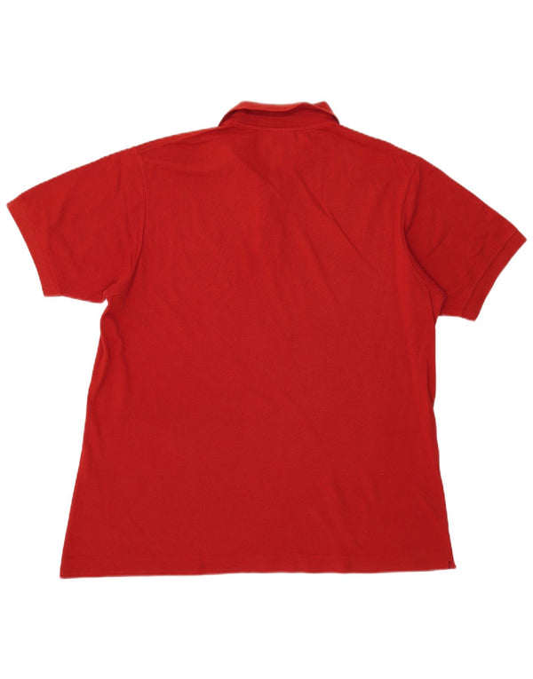 Мужская рубашка-поло Lacoste, размер 6 XL, красный хлопок