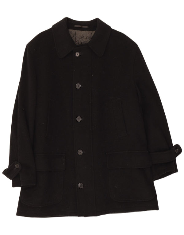 Мужское пальто Pierre Cardin IT 50, большое, черное, шерстяное