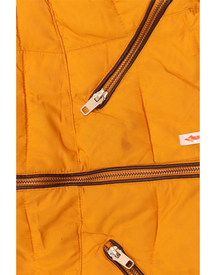 Женская укороченная стеганая куртка Zara UK 10, маленькая, желтая