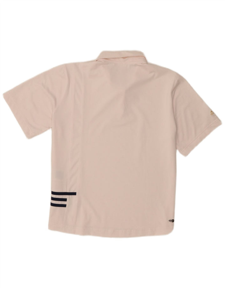 Женская рубашка поло Adidas UK 18 XL розовая из полиэстера