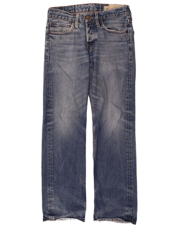 Мужские прямые джинсы Hollister W29 L30, синий хлопок