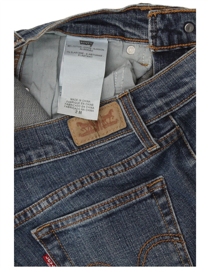 Женские прямые джинсы LEVI'S 505 США 2 XS W25 L31 Синий хлопок