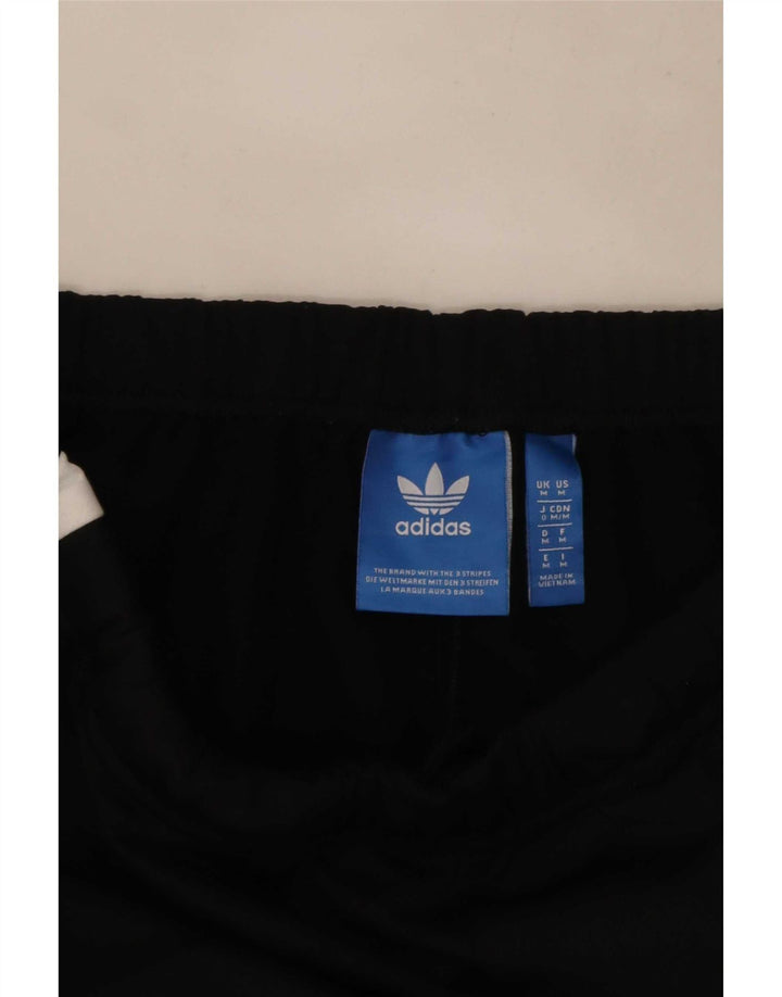 Мужские спортивные брюки Adidas, средний черный полиэстер с цветными блоками
