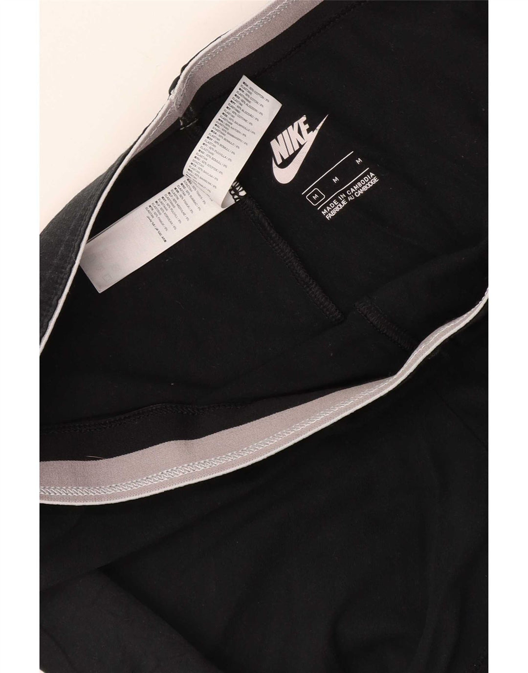 Женские леггинсы Nike UK 12, средний черный, хлопок