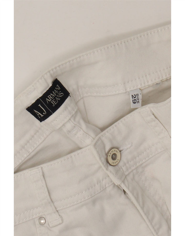 Женские прямые джинсы Armani Jeans W29 L27 белые