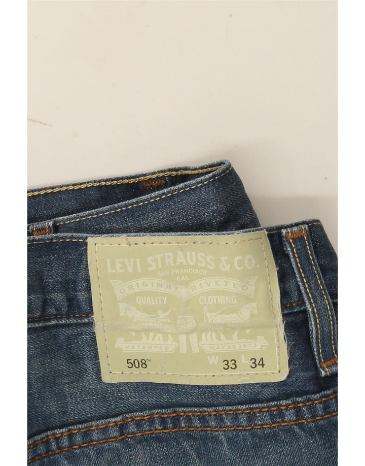 Мужские джинсы Levi's Slim 508 W33 L31 синие, хлопок
