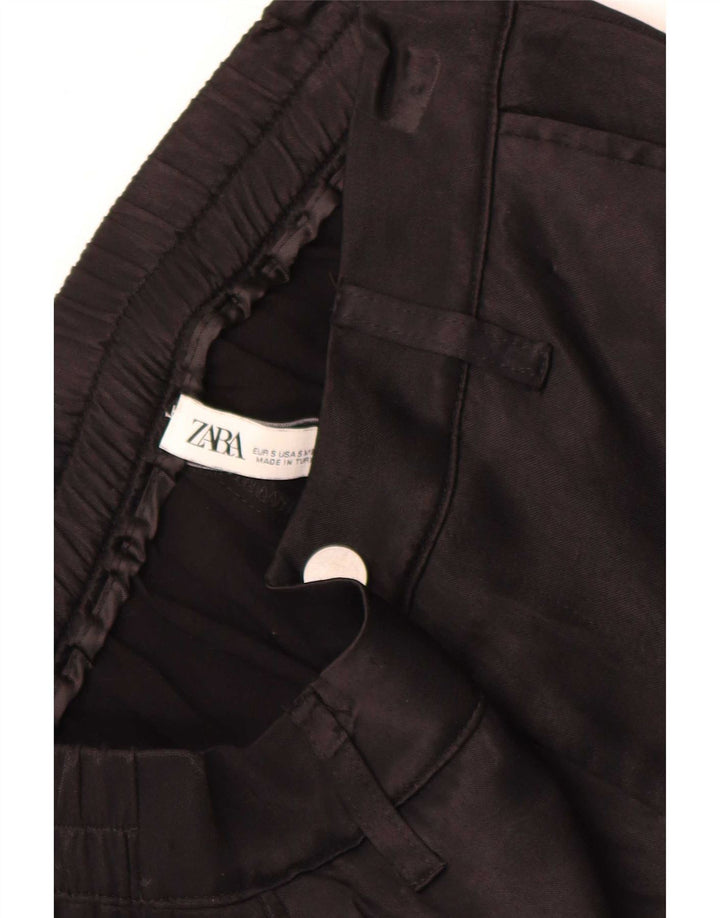 Женские брюки-карго Zara для джоггеров, маленькие W26 L28, черные