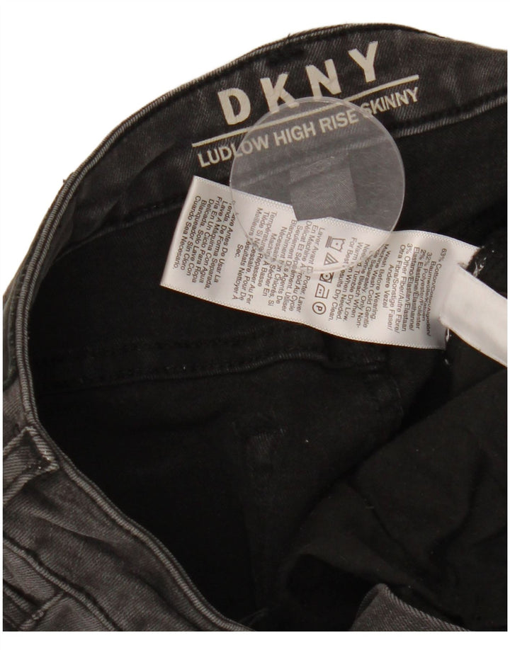 Женские джинсы скинни DKNY Ludlow с высокой посадкой W28 L26, черный хлопок