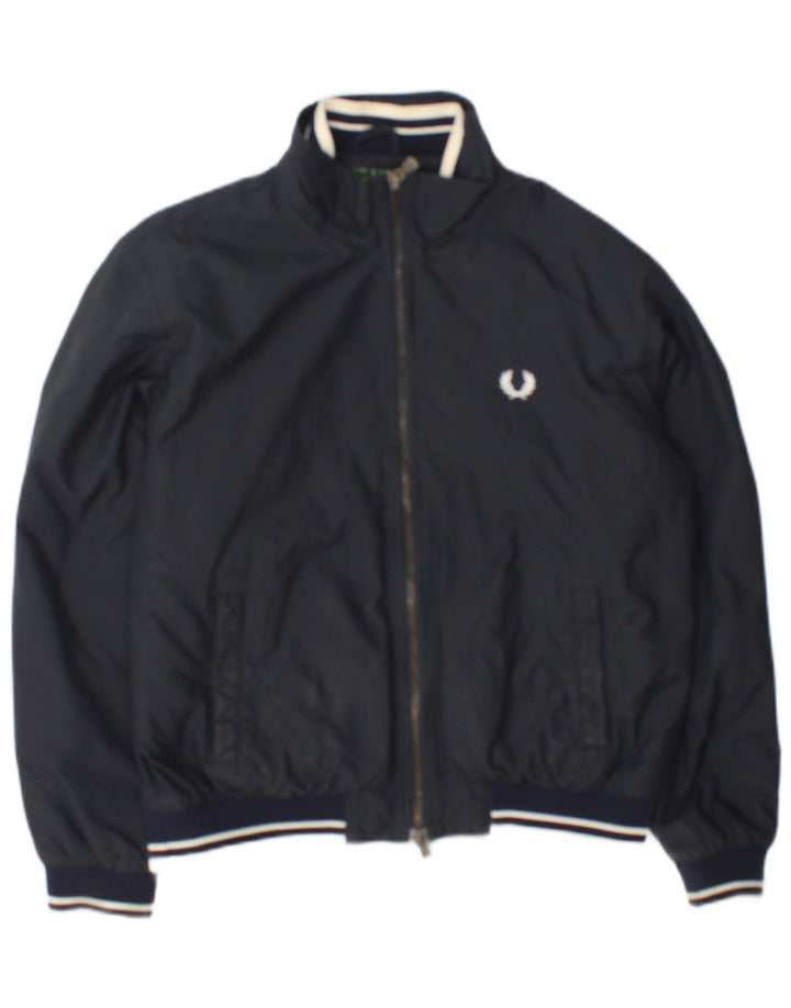 Куртка-бомбер Fred Perry для мальчиков 11-12 лет, серый нейлон