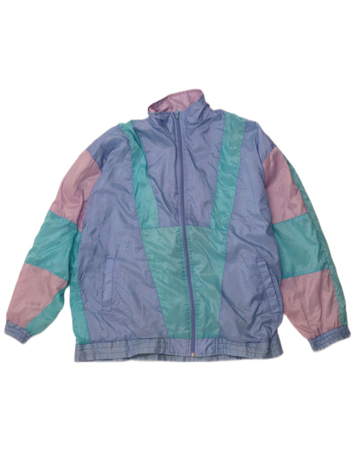 Мужской спортивный костюм VINTAGE, верхняя куртка XL, синяя с цветными блоками