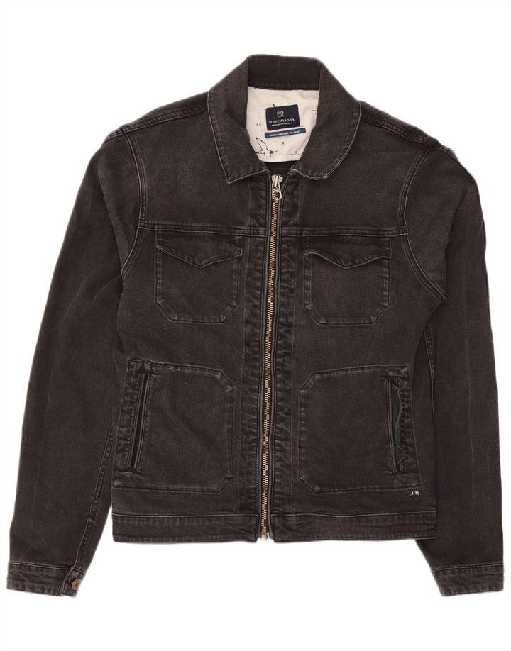 Женская джинсовая куртка Scotch & Soda UK 16, большой серый хлопок