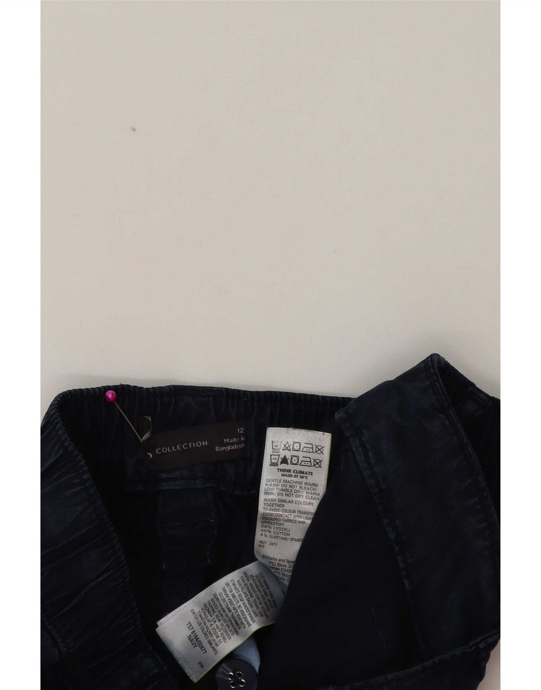 Женские брюки карго Marks & Spencer UK 12 Medium W32 L27 Темно-синие