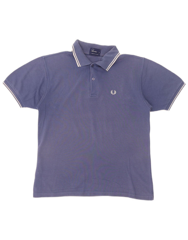 Мужская рубашка поло Fred Perry среднего синего цвета