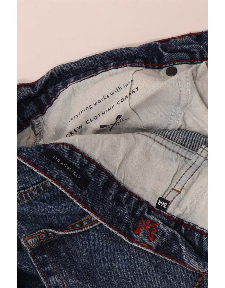 Мужские прямые джинсы Crew Clothing W36 L32 синие