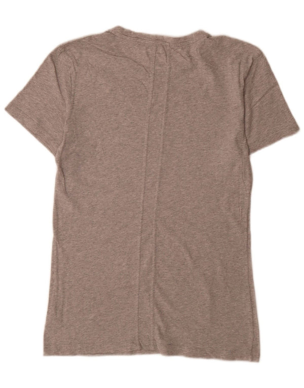 Женская футболка с рисунком Calvin Klein Jeans Top UK 14, средний серый в крапинку