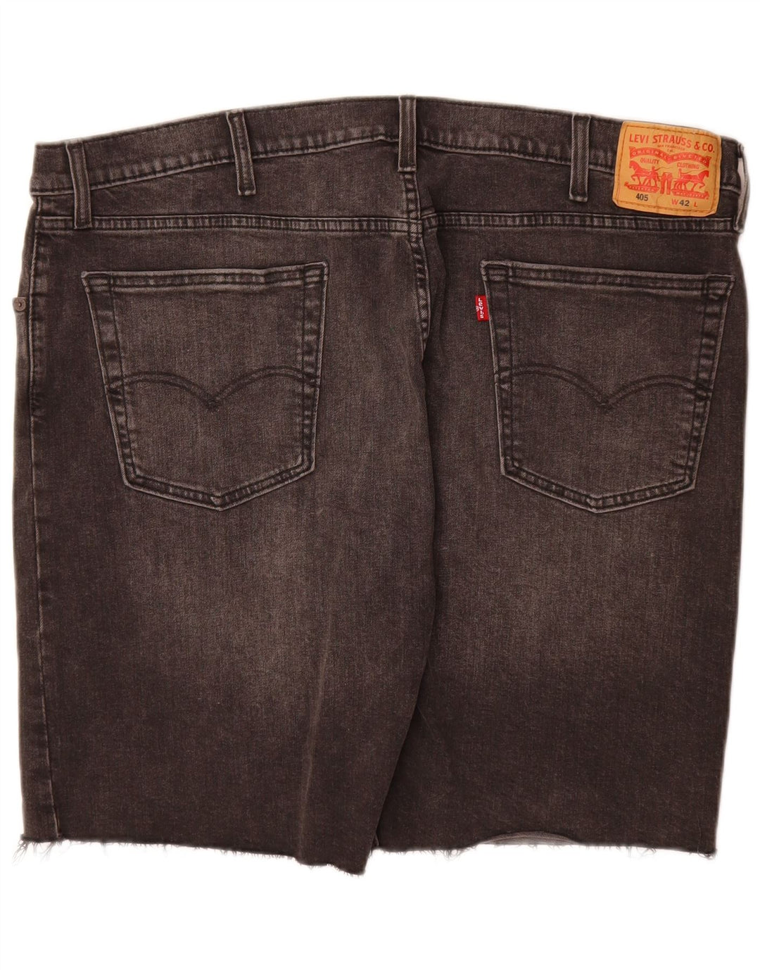 Мужские джинсовые шорты Levi's 405 W42 2XL Серые хлопковые