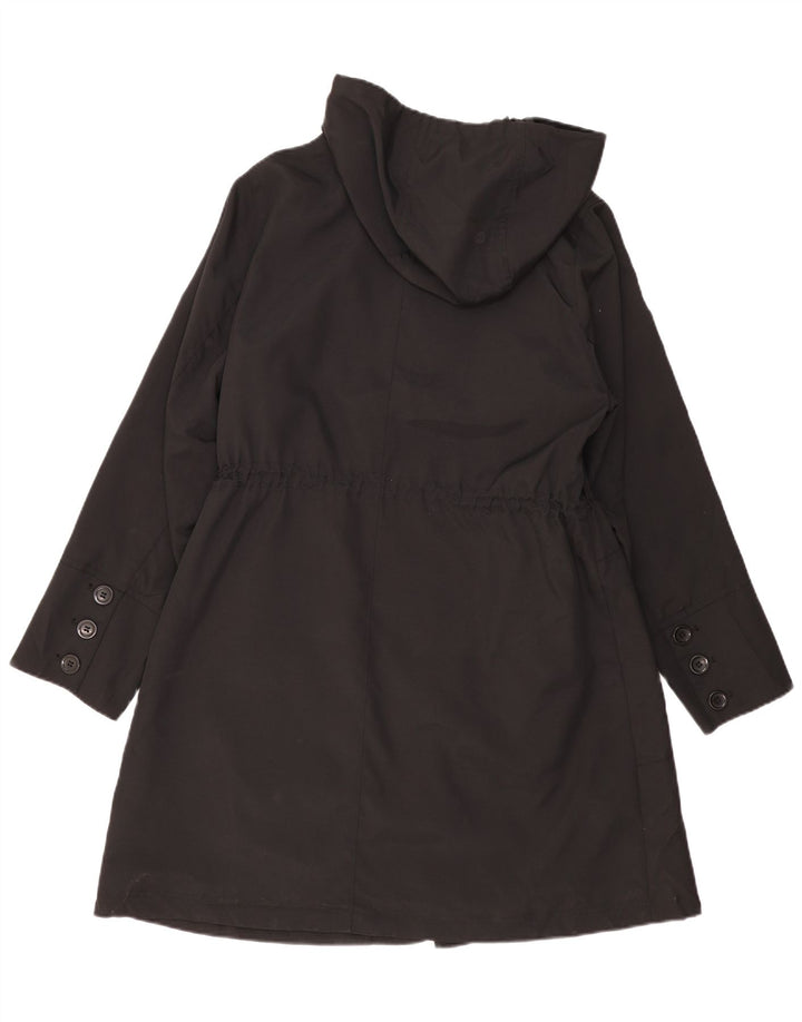 Женская парка Marks & Spencer с капюшоном UK 18 XL, черный полиэстер