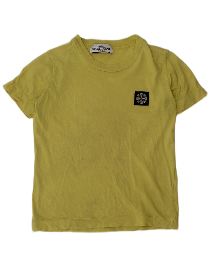 Футболка STONE ISLAND для мальчиков, 3-4 года, зеленая