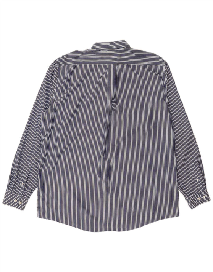 Мужская рубашка Eddie Bauer XL из хлопка в синюю полоску
