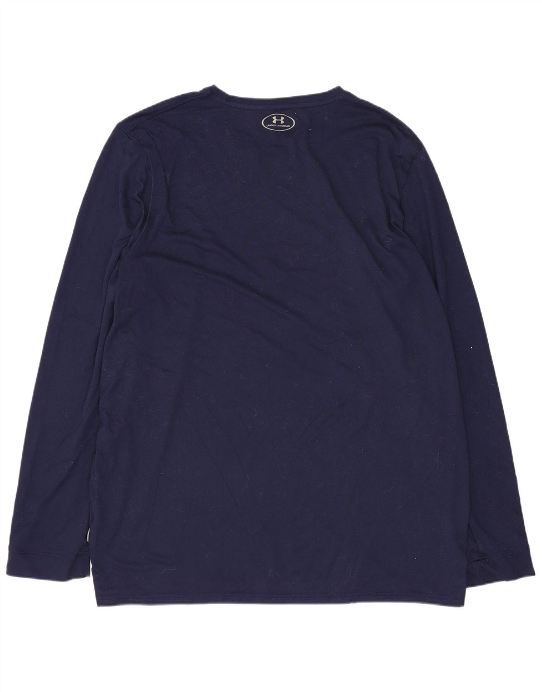 Мужской топ с длинными рукавами UNDER ARMOR, темно-синий, полиэстер большого размера