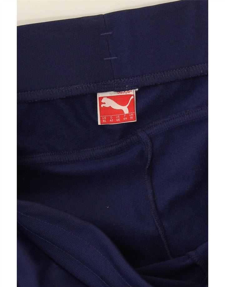 Женские спортивные брюки Puma UK 16, большие, темно-синие