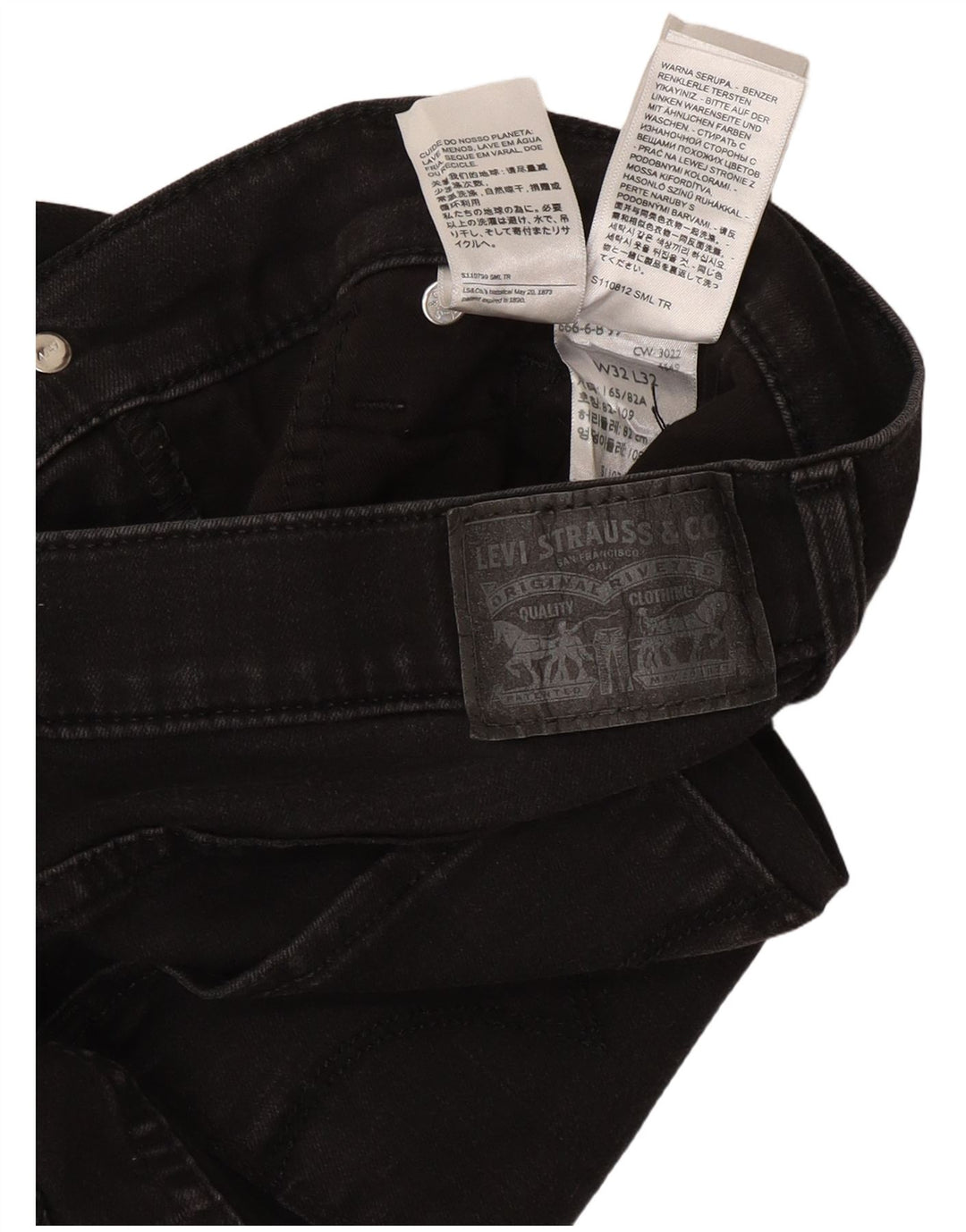 Женские укороченные джинсы Levi's 312 W32 L24, серый хлопок