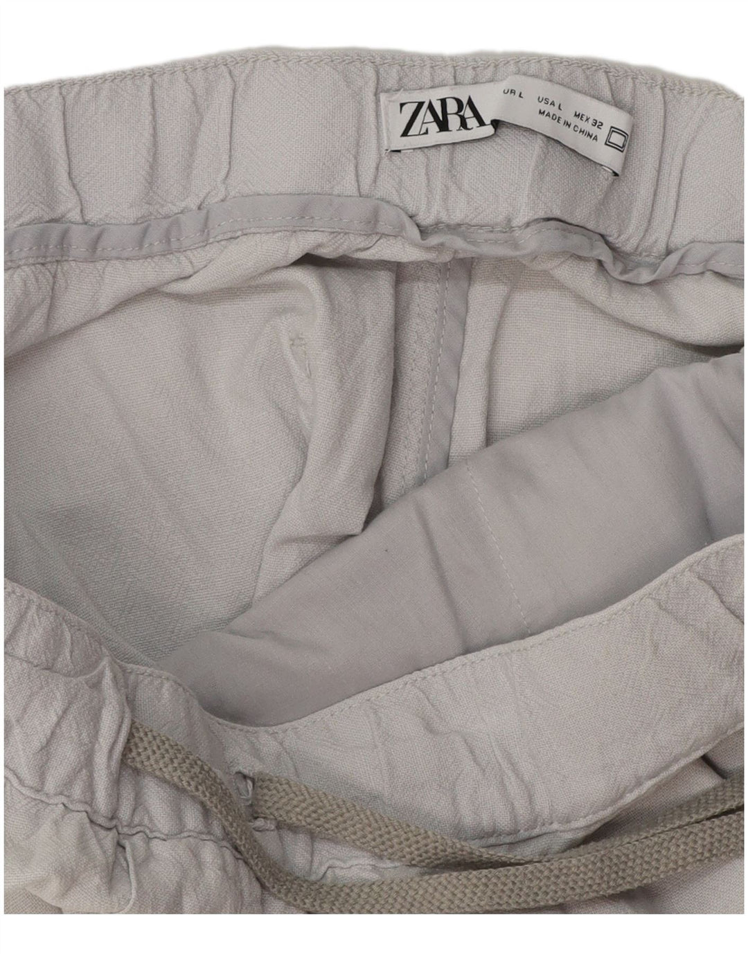 Женские брюки-чиносы Zara для бега, большие W32 L28, серые