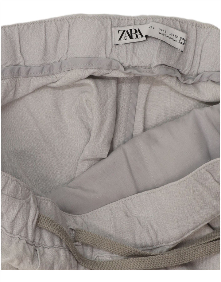Женские брюки-чиносы Zara для бега, большие W32 L28, серые