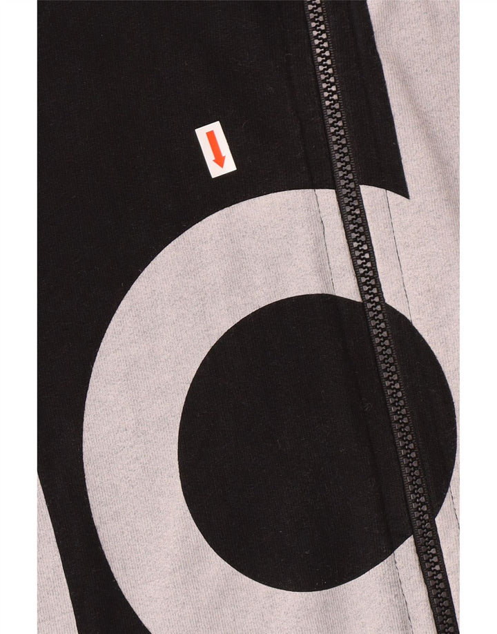 Мужской спортивный костюм Adidas с графическим рисунком, верхняя куртка, маленький черный хлопок с цветными блоками