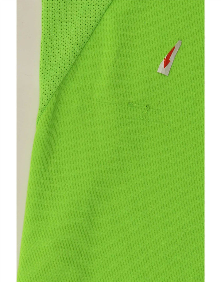 Мужская футболка Nike Dri Fit, верх, средний зеленый цвет, полиэстер с цветными блоками