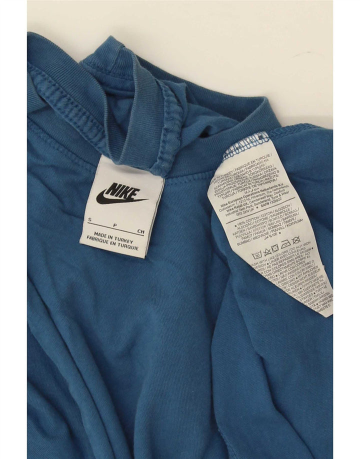Мужская футболка Nike, маленький синий хлопок