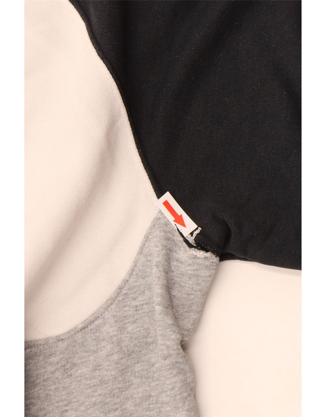 Мужской свитшот с рисунком Nike, хлопковый джемпер среднего серого цвета с цветными блоками