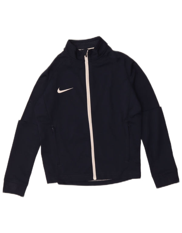 Спортивный костюм Nike для мальчиков Dri Fit, верхняя куртка, 8–9 лет, маленький размер, темно-синий