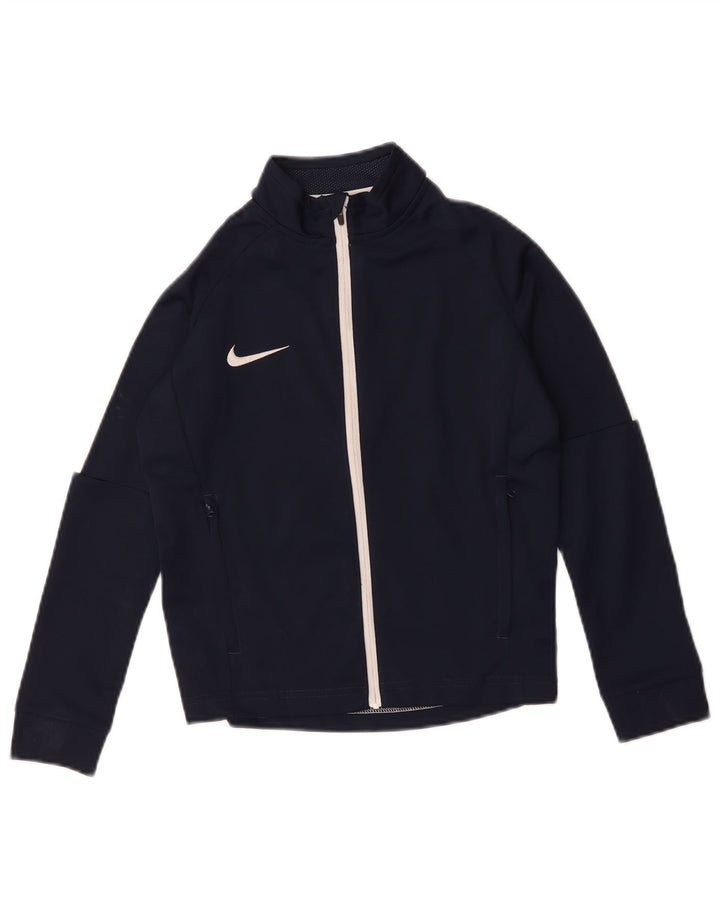 Спортивный костюм Nike для мальчиков Dri Fit, верхняя куртка, 8–9 лет, маленький размер, темно-синий