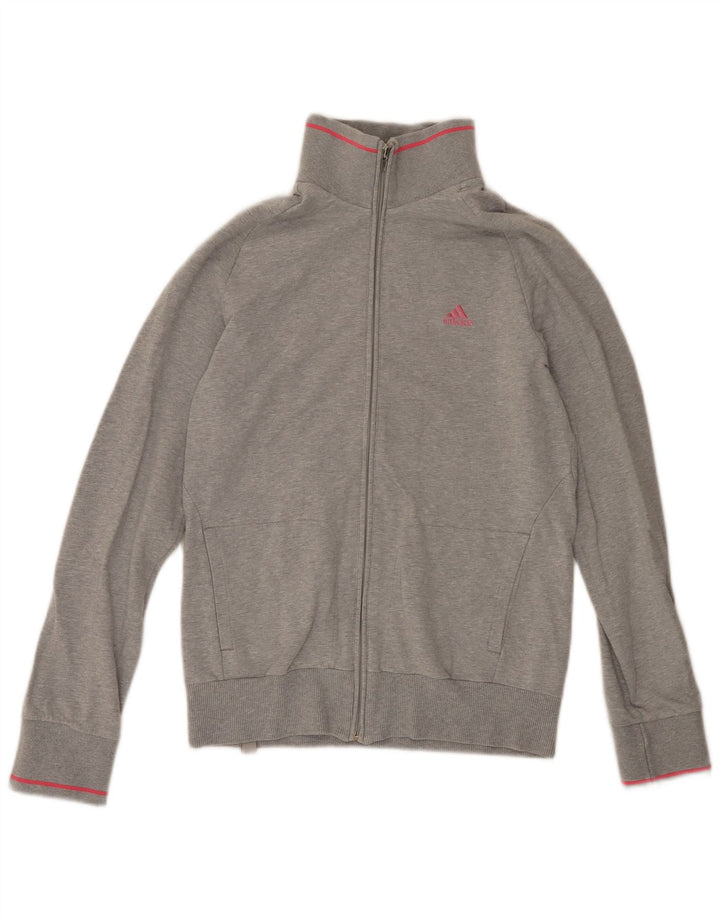Женский спортивный костюм Adidas Top Jacket UK 10, маленький серый хлопок
