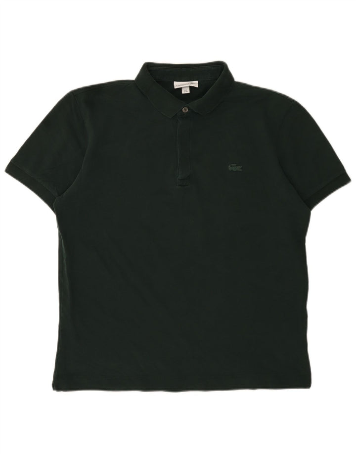 Мужская рубашка-поло стандартного кроя Lacoste, размер 4, средний зеленый хлопок, хлопок