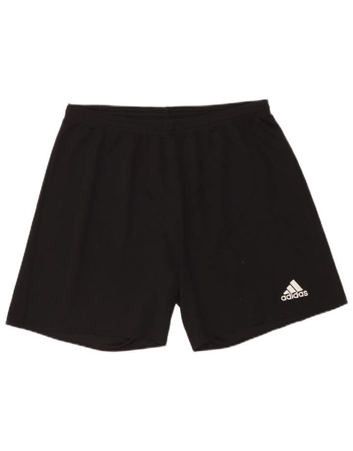 Мужские спортивные шорты Adidas Climalite, большие черные из полиэстера