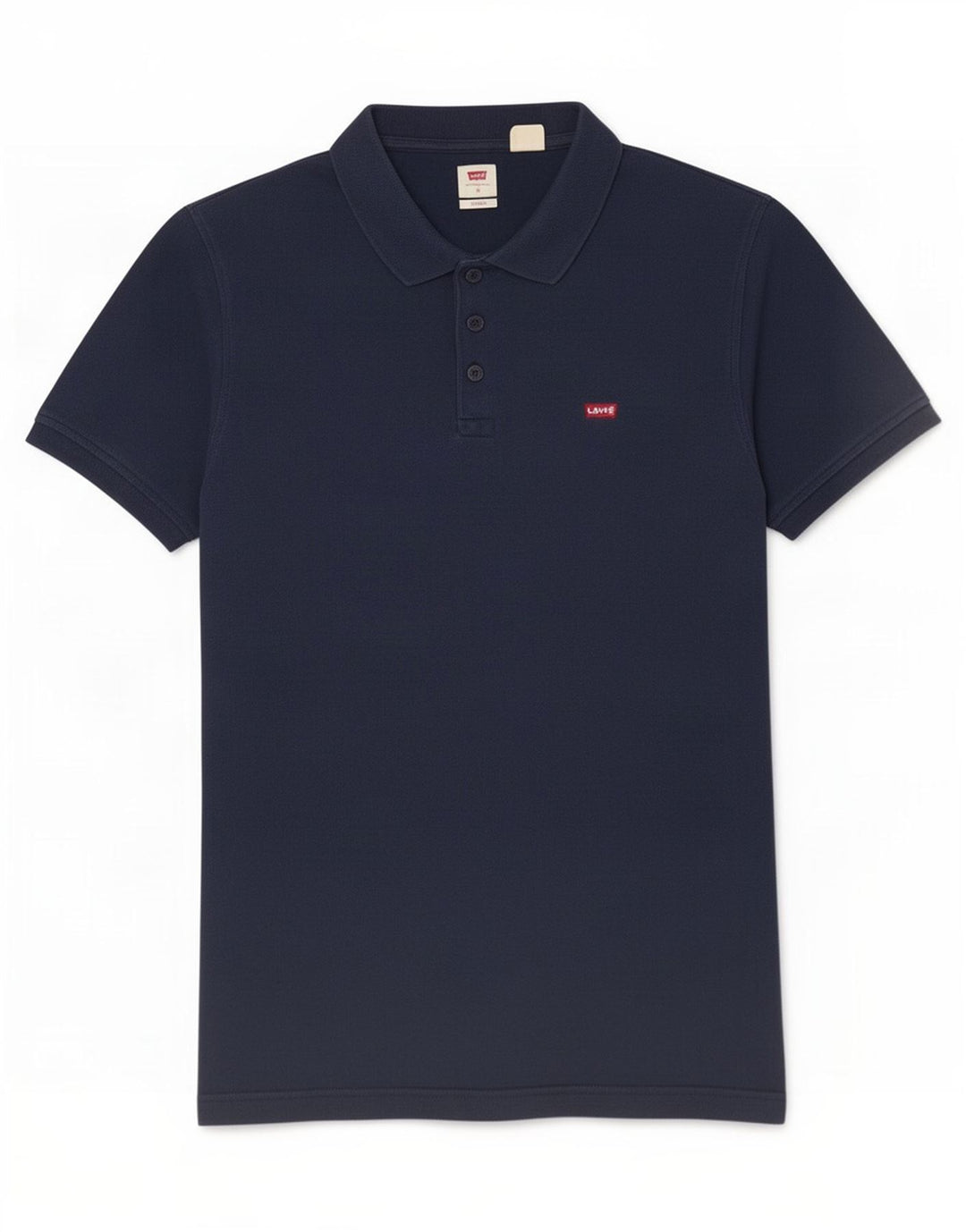 Мужская рубашка поло Levi's Standard, темно-синяя, хлопковая, среднего размера