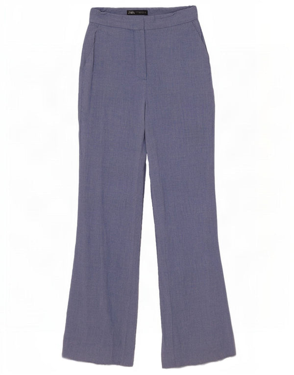 Женские расклешенные брюки чинос Zara XS W24 L31 синие