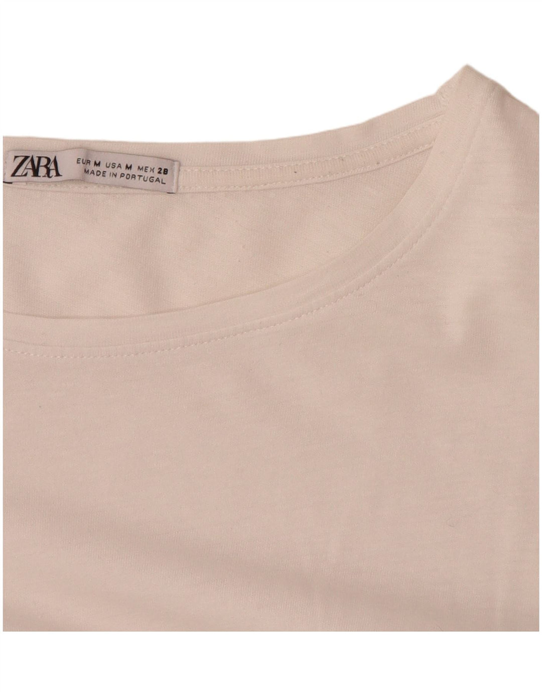 Женская блузка ZARA Top UK 14, средний белый с пейсли