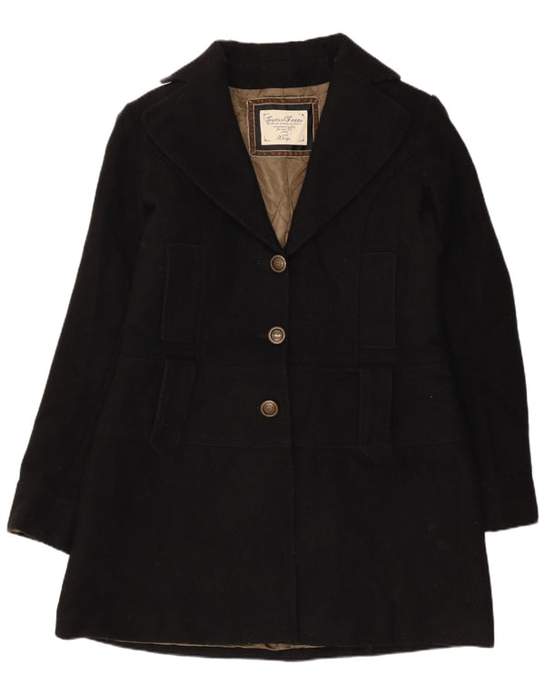 Женское полупальто Guess UK 18 XL, черная шерсть