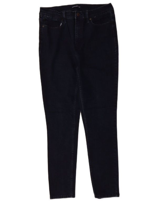 Женские джинсы скинни с высокой талией CALVIN KLEIN США 12, большие размеры W32 L28, темно-синие