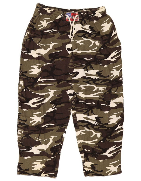 Мужские спортивные брюки VINTAGE 2XL зеленый камуфляж